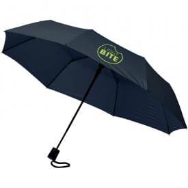 21" 3-section automatische paraplu-Navy-zonder opdruk