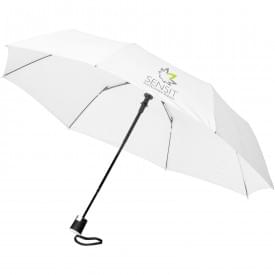 21" 3-section automatische paraplu-Wit-zonder opdruk