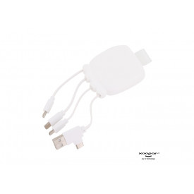 3192 | Xoopar Octopus Gamma 2 - 3000 mAh with dual adapter-Wit