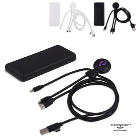 3199 | Xoopar Mr Bio Powerbank and cable pack 7.000mAh