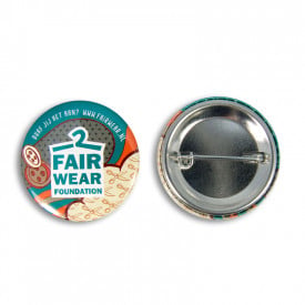 Button met speld 37 mm-Zilver, #c4c4c4-1 kleur