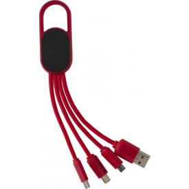 4-in-1 Laadkabel-Rood