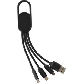4-in-1 Laadkabel-Zwart