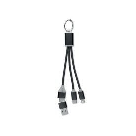 4 in 1 oplaadkabel type C-Zwart