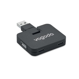 4-poorts USB-hub-Zwart