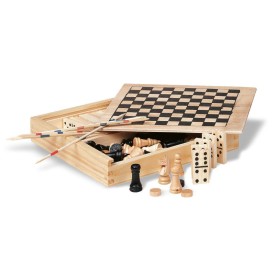 Trikes spellenset - 4 spellen - verpakt in houten doos