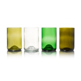 4 tumblers in verschillende kleuren-Transparant