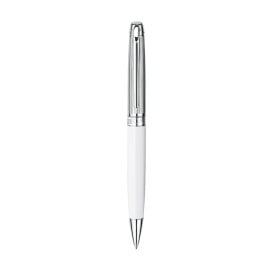 Caran d'Ache Leman Rhodium balpen - metaal - blauwe inkt