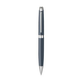 Caran d'Ache Leman Rhodium balpen - metaal - blauwe inkt