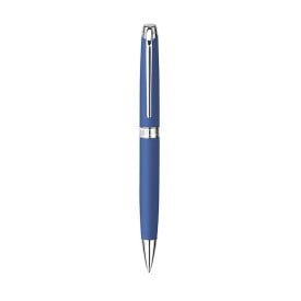 Caran d'Ache Leman Rhodium balpen - metaal - blauwe inkt