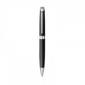 Caran d'Ache Leman Rhodium Balpen-Lasergravure-Mat Zwart, #202427