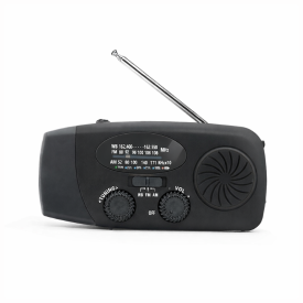 5-in-1 noodradio - met powerbank-Zwart
