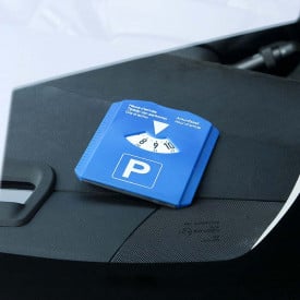 IJskrabber en parkeerschijf 5 in 1 - PS - veger, winkelwagenmuntje en bandenprofielmeter