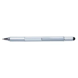 5 in 1 toolpen - metaal - blauwe inkt - 5 functies