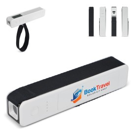 5-in-1 travel powerbank 2600 mAh - R-ABS - bagageweegschaal - zaklamp - liniaal - thermometer