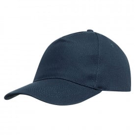 5 panel cap verstevigde voorkant-Navy