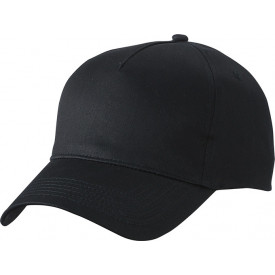5 Panel Cap-Zwart