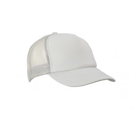 5 Panel Polyester Mesh Cap-Lichtgrijs