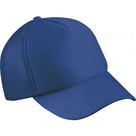 5 Panel Polyester Mesh Cap-Royal