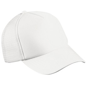 5 panel mesh cap - polyester - zweetband - click en snap sluiting