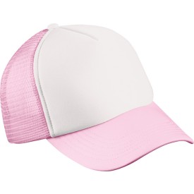 5 panel mesh cap - polyester - zweetband - click en snap sluiting