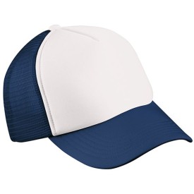 5 panel mesh cap - polyester - zweetband - click en snap sluiting