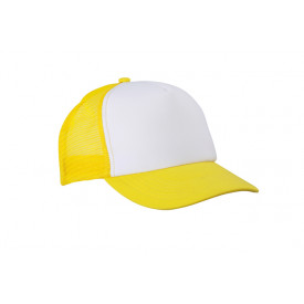5 Panel Polyester Mesh Cap-Wit/zongeel