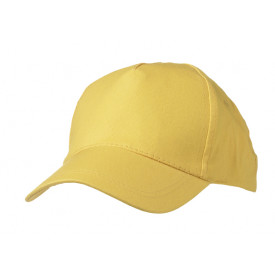 5 Panel Promo Cap Lightly Laminated-Goudgeel