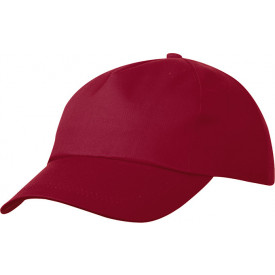 5 Panel Promo Cap Lightly Laminated-Wijnrood