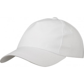 5 Panel Promo Cap Lightly Laminated-Wit