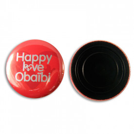Button met magneet 56 mm-Zwart, #000000-1 kleur