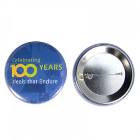 Button met speld 56 mm-Zilver, #c4c4c4-1 kleur