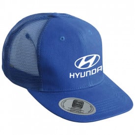 Peak cap - polyester - 6 panelen - platte klep - click en snap sluiting