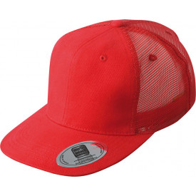 6 Panel Flat Peak Cap-Rood