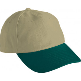 6 Panel Raver Cap-Beige/donkergroen