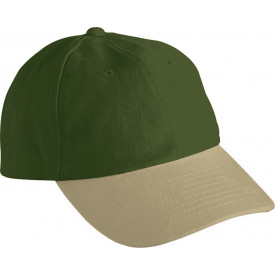 6 Panel Raver Cap-Olijf/beige
