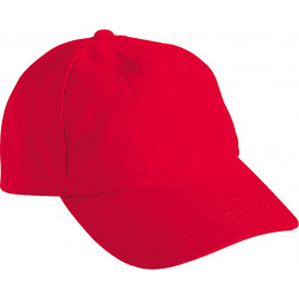 6 Panel Raver Cap-Signaal-rood