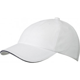 6 Panel Raver Sandwich Cap-Wit/navy