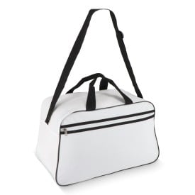 600D gerecycled PET sport- en reistas 48 x 25 x 28 cm 30 L-Wit / zwart