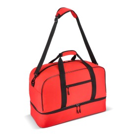 600D gerecycled PET sport- en reistas 55.5 x 25 x 36 cm 50 L-Rood
