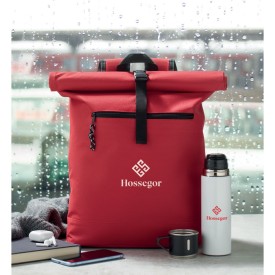 600D polyester rolltop rugzak-Rood