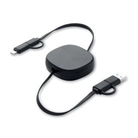 60W uittrekbare oplaadkabel-Zwart