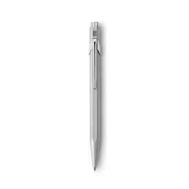 Caran d'Ache 849 balpen - metaal - blauwe inkt - push knop