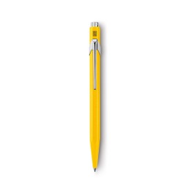 Caran d'Ache 849 balpen - metaal - blauwe inkt - push knop