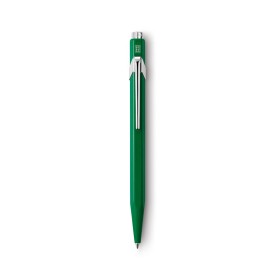 Caran d'Ache 849 balpen - metaal - blauwe inkt - push knop