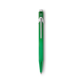 Caran d'Ache 849 balpen - metaal - blauwe inkt - push knop
