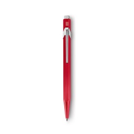 Caran d'Ache 849 balpen - metaal - blauwe inkt - push knop