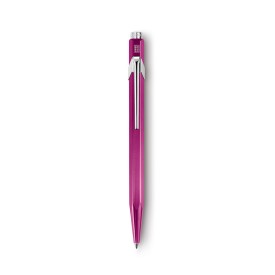Caran d'Ache 849 balpen - metaal - blauwe inkt - push knop