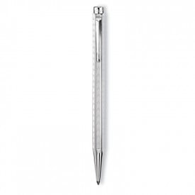 Caran d'Ache Ecridor Chevron Palladium Balpen-Lasergravure-Zilver, #b7b7b7