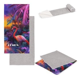 Sneldrogende handdoek 50 x 100 cm - rPET - 200 g/m2 - all over print enkelzijdig